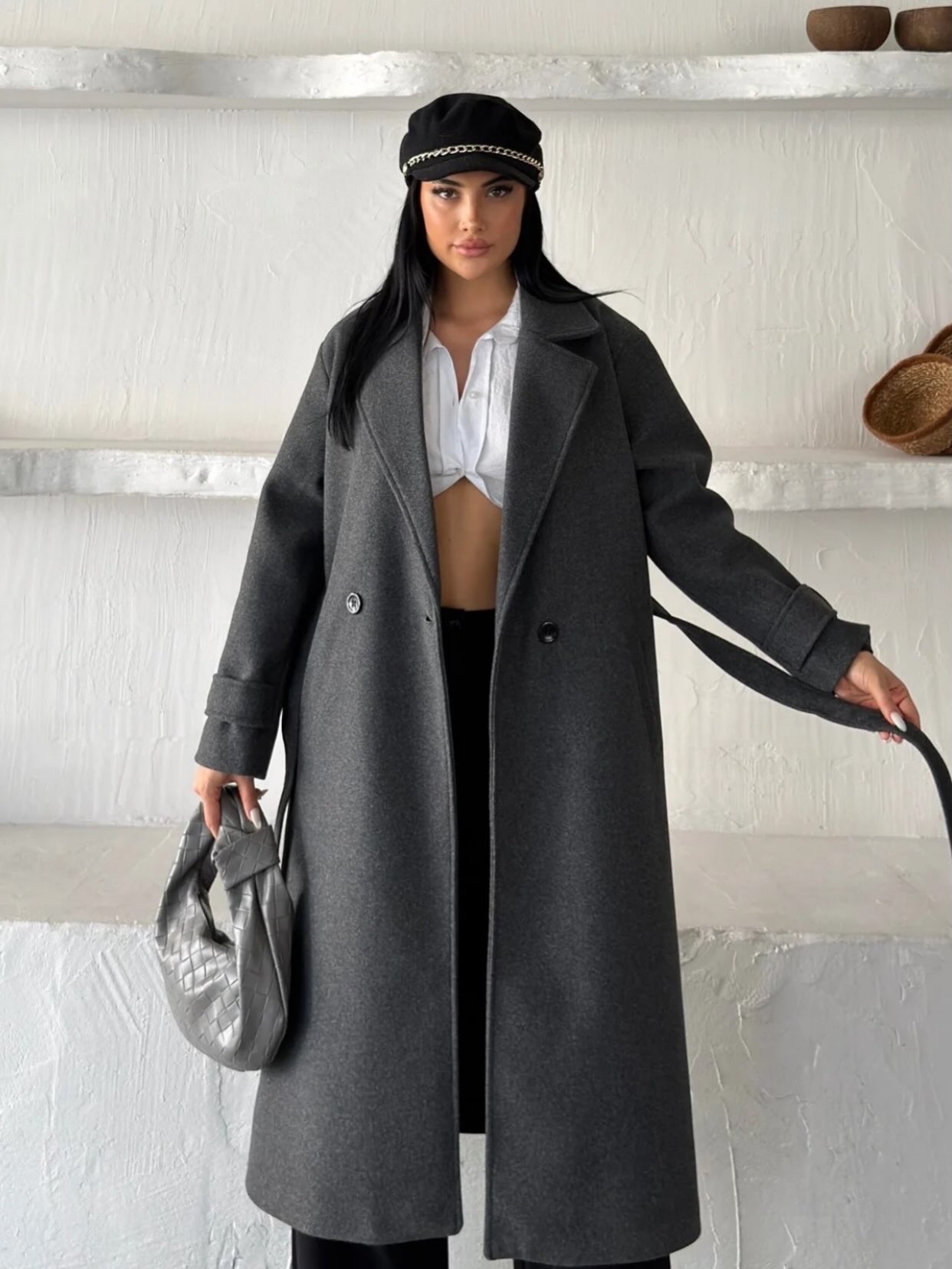 پالتو بلند خاص برند zara ترک🇹🇷